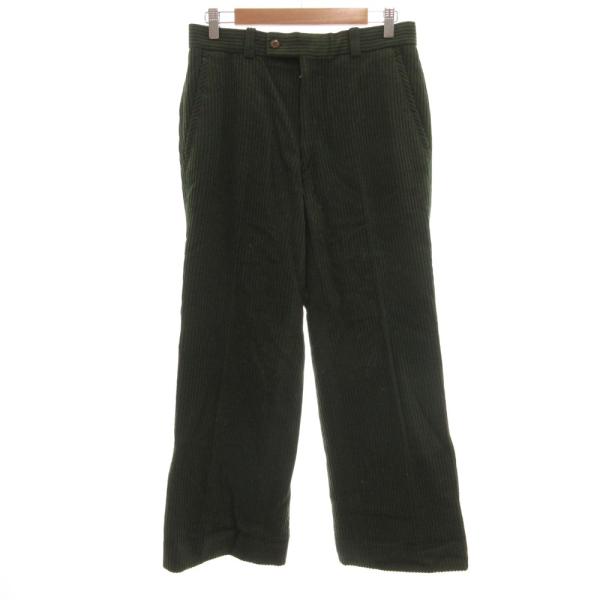 ウッドハウス WOOD HOUSE コーデュロイパンツ ワイド ストレート 79 緑 グリーン /J...