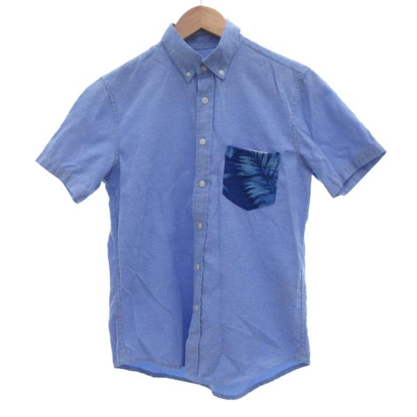 ナノユニバース nano universe ボタンダウンシャツ オックスフォード 42 ライトブルー...