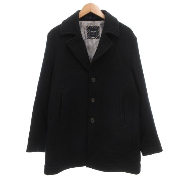 ケント KENT IN TRANDITION コート ミドル丈 メルトン L 紺 ネイビー /JS ...