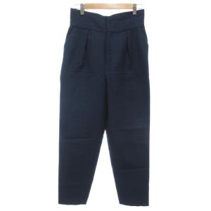 グリーンレーベルリラクシング ユナイテッドアローズ green label relaxing パンツ スラックス ウール 38 紺 ネイビー チェック柄