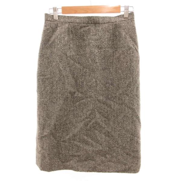 CURSOL スカート ひざ丈 ツイード グレー /JS ■GY66 レディース