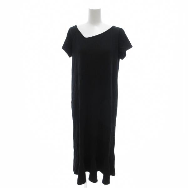 アメリヴィンテージ Ameri VINTAGE ロングワンピース 半袖 アシンメトリーネック フレア...