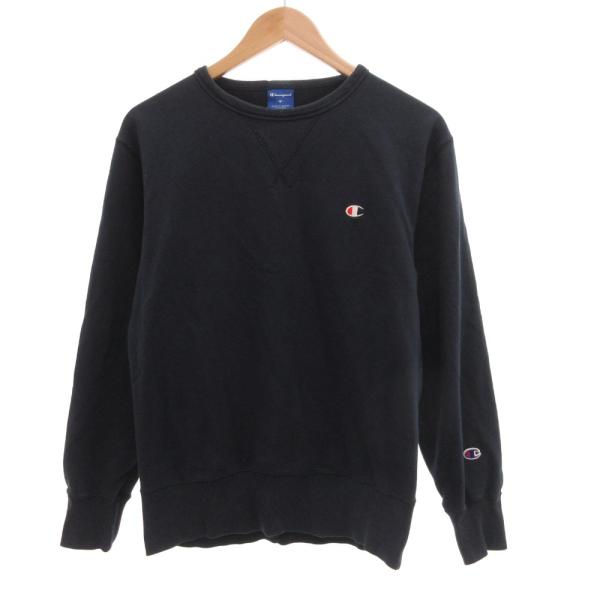 チャンピオン CHAMPION スウェット トレーナー ロゴ刺繍 M 紺 ネイビー /JS ■ECF...