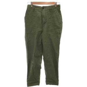 Moname 美品 パンツ S 緑 グリーン 無地 テーパード パッチポケット 41181214 /HW ■ECF001 メンズ