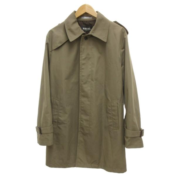 リーガル REGAL ステンカラーコート LL ベージュ 長袖 ミドル丈 エポレット /JS ■EC...