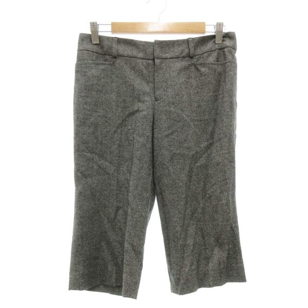 アナイ ANAYI 五分丈パンツ スラックス ショーツ アンゴラ混 38 グレー /JS ■ECF0...