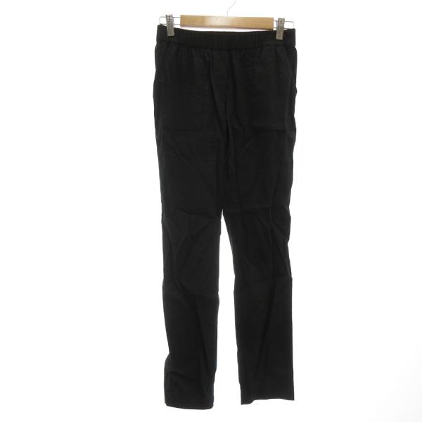 セオリー Theory イージーパンツ 麻 リネン O 黒 ブラック /JS ■ECF003 レディ...