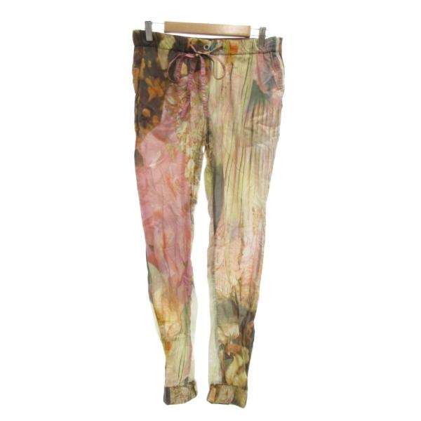 ディーゼル DIESEL スリムイージーパンツ 転写プリント 総柄 24 赤 レッド ピンク /JS...