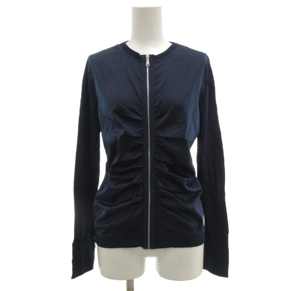 アドルフォドミンゲス ADOLFO DOMINGUEZ ジップアップ ブルゾン ジャケット XS 紺...
