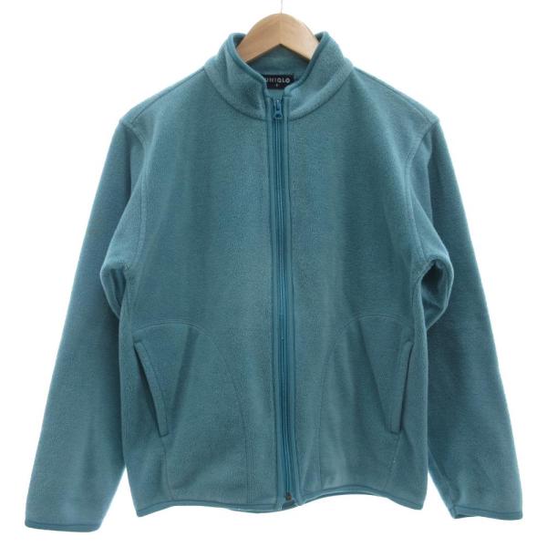 ユニクロ UNIQLO オールド フリースジャケット ブルゾン ジップアップ S 青 ブルー /JS...