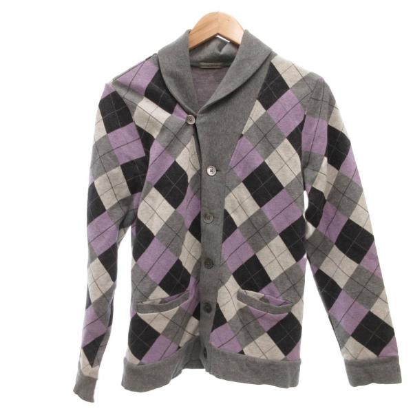 ジャーナルスタンダード JOURNAL STANDARD カーディガン M グレー系 アーガイル柄 ...