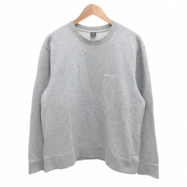 モンベル Montbell スウェットシャツ トレーナー XL グレー ロゴ 長袖 /JS ■ECG...