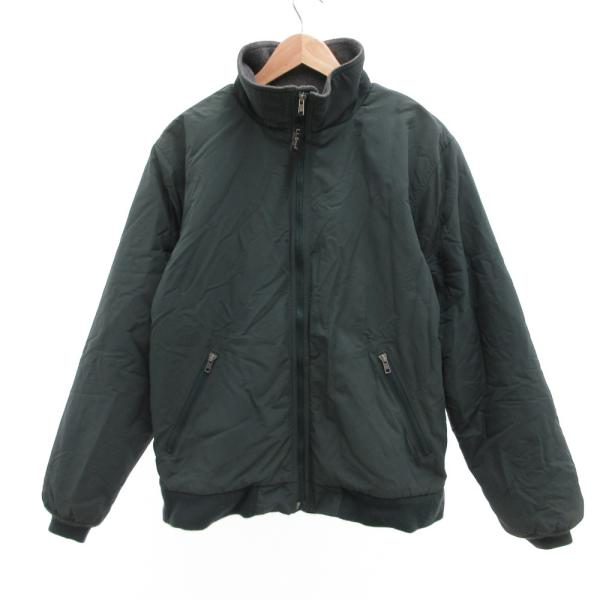 エルエルビーン L.L.BEAN シェルジャケット M 緑 グリーン フリース裏地 /JS ■ECG...