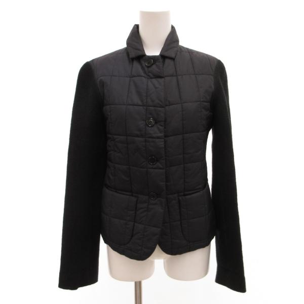 アスペジ ASPESI 中綿ジャケット キルティング 切替 S 黒 ブラック /JS ■ECG003...