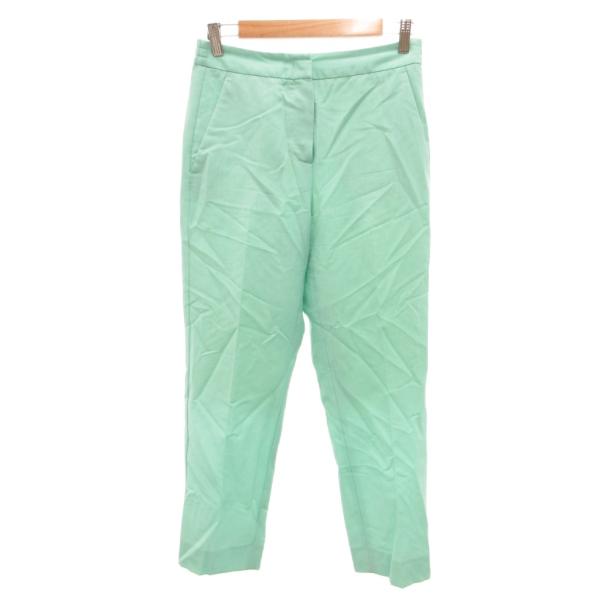 アニオナ AGNONA サブリナパンツ スラックス クロップド 38 緑 グリーン /JS ■ECG...