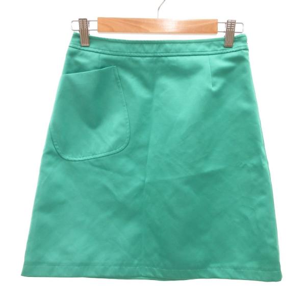 ジルサンダープラス JIL SANDER＋ 台形スカート ひざ上丈 32 エメラルドグリーン /JS...