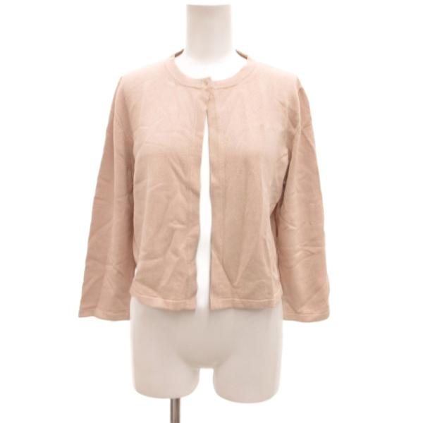 SEVENTY カーディガン バンドカラー 42 ピンク /JS ■ECG003 レディース