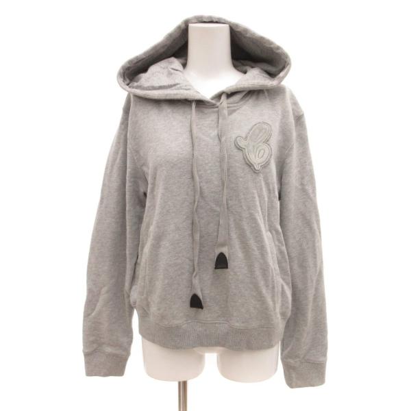 コーチ COACH スウェットパーカー トレーナー ロゴワッペン M グレー /JS ■ECG003...