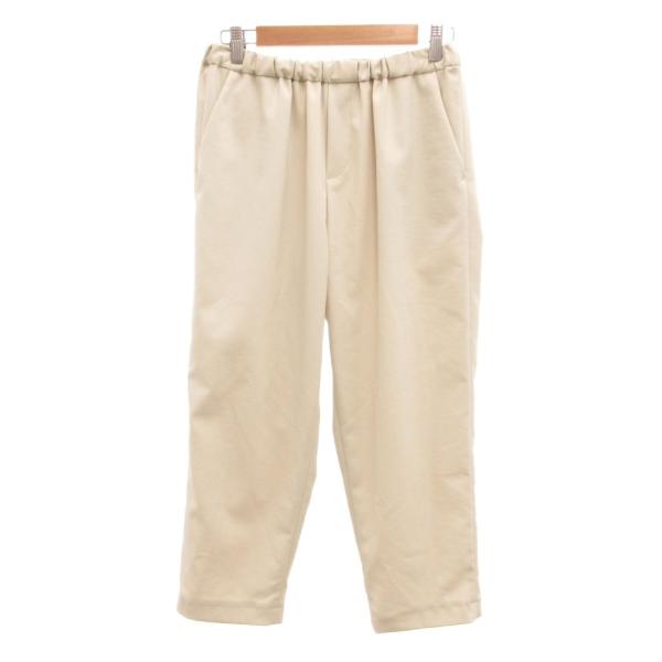 ミズイロインド mizuiro ind イージーパンツ スラックス テーパード 2 白 ホワイト /...