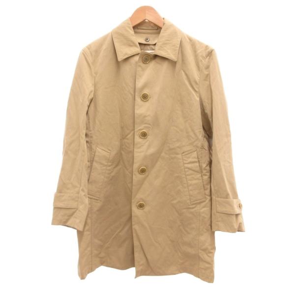 ユナイテッドアローズ UNITED ARROWS ステンカラーコート ミドル丈 ナイロン S ベージ...