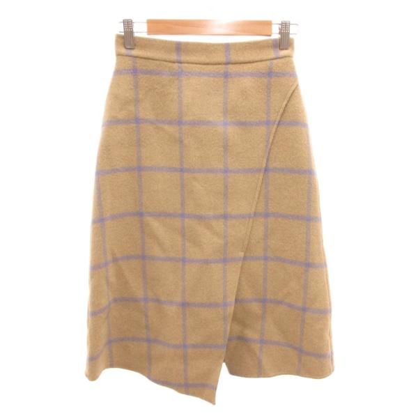 未使用品 ジルスチュアート JILL STUART タグ付き Aラインスカート ひざ丈 チェック柄 ...