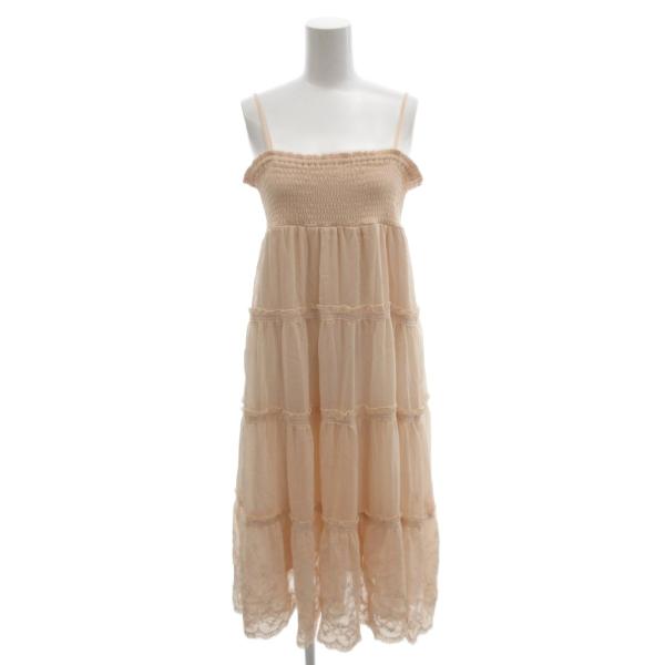 コルザ COLZA 美品 ワンピース M ピンク シャーリング ティアード  /MX ■ECF004...