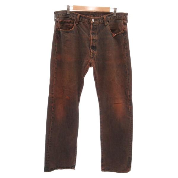 リーバイス Levi's 501 デニムパンツ ジーンズ 36 茶 ブラウン 5ポケット ボタンフラ...