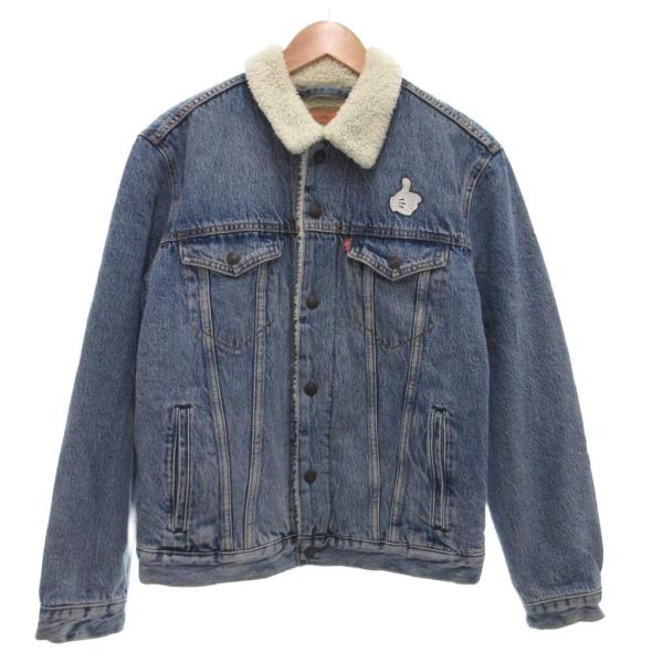 リーバイス Levi's × MICKEY MOUSE 美品 デニムジャケット Gジャン ボアフリー...