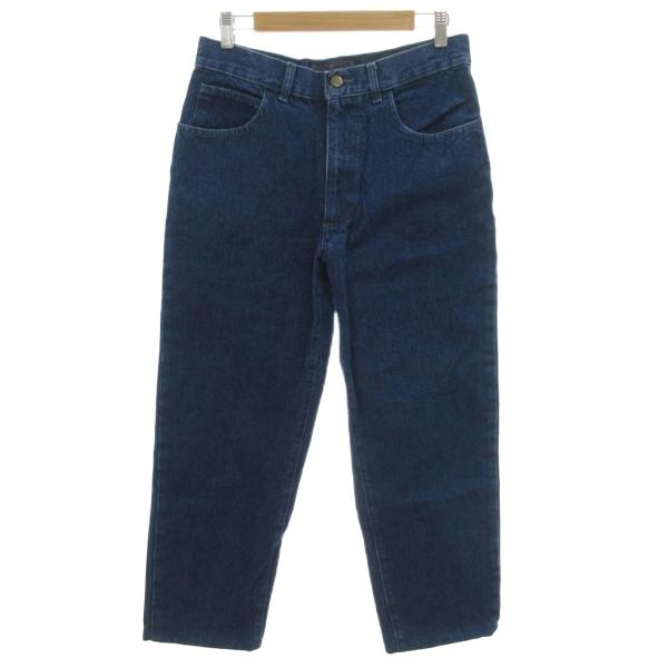 トラサルディ TRUSSARDI JEANS ジーンズ デニムパンツ 32 インディゴブルー ロゴ刺...
