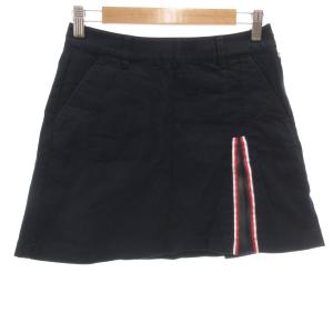トミーヒルフィガー TOMMY HILFIGER ミニスカート S 紺 ネイビー サイドスリット /ML ■ECG006 レディース