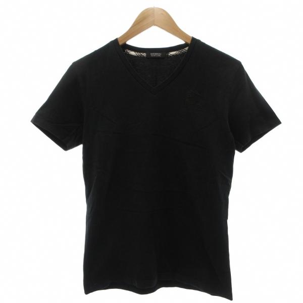 バーバリーブラックレーベル BURBERRY BLACK LABEL 美品 Tシャツ 半袖 2 Vネ...