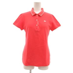 ラコステ LACOSTE スポーツ SPORT ポロシャツ 36 コーラルレッド 無地 半袖 /ML ■ECG007 レディース