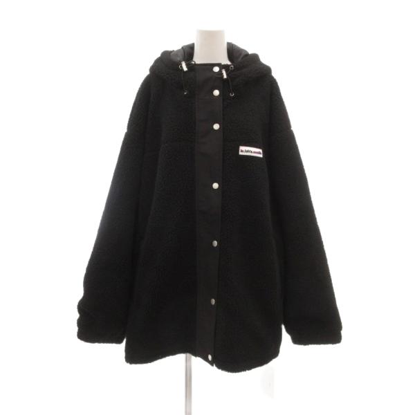 未使用品 ジャバ Java タグ付き ブルゾン ジャケット ハーフ丈 ボア XL 黒 ブラック フー...