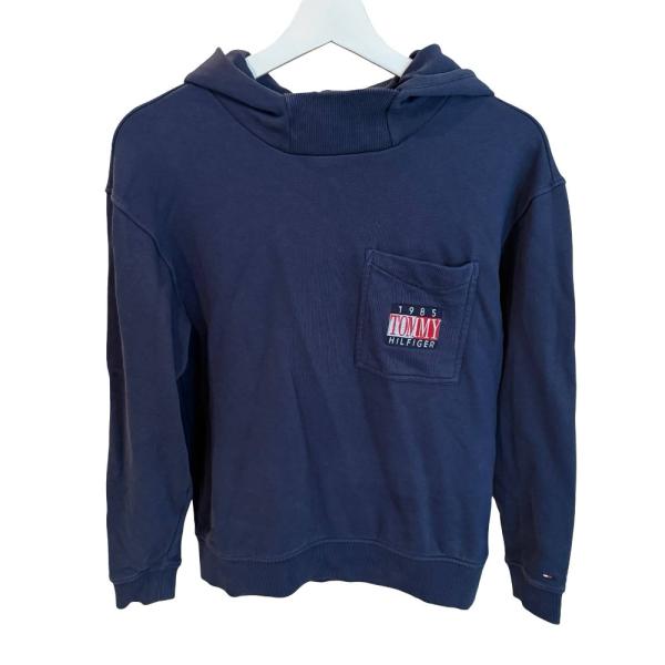 トミーヒルフィガー TOMMY HILFIGER パーカー トレーナー 長袖 胸ポケット ロゴ ワッ...