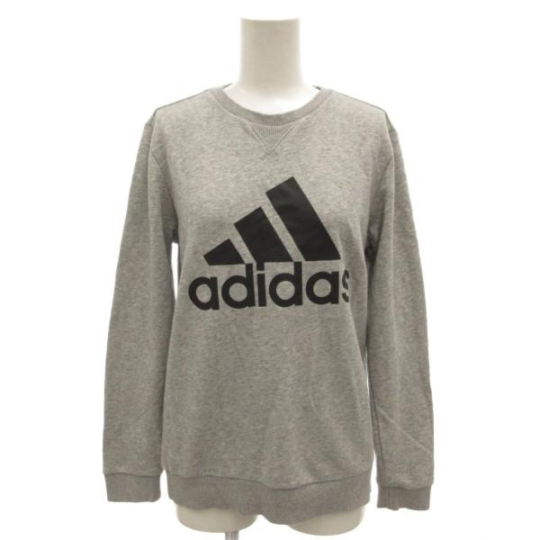 アディダス adidas トレーナー スウェット 160 グレー パフォーマンスロゴ /JI ■EC...