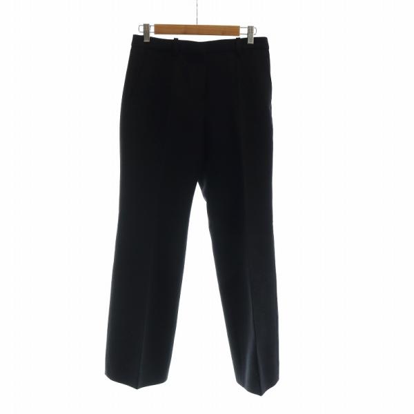 ジバンシィ GIVENCHY ワイドパンツ スラックス ジップフライ 36 S 黒 ブラック BW5...