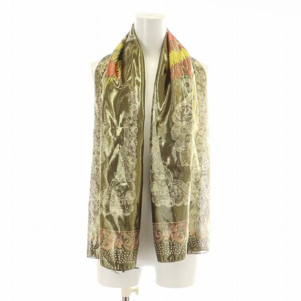 エトロ ETRO スカーフ バンダナ ハンカチ ストール ショール マフラー 絹 シルク 総柄 イタ...