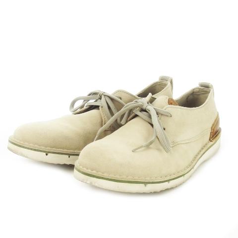 クラークス clarks チャッカブーツ レースアップ スエード 切替 レザー 8 26cm ベージ...
