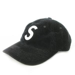 シュプリーム SUPREME 帽子 キャップ 野球帽 BBキャップ コーデュロイ Sロゴ 黒 ブラック /AO9 ■GY19 メンズ