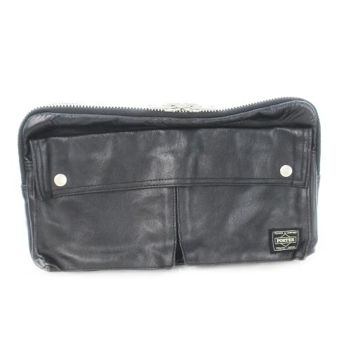 ポーター PORTER 吉田カバン フリースタイル ボディバッグ ウエストバッグ サコッシュ 黒 ブ...