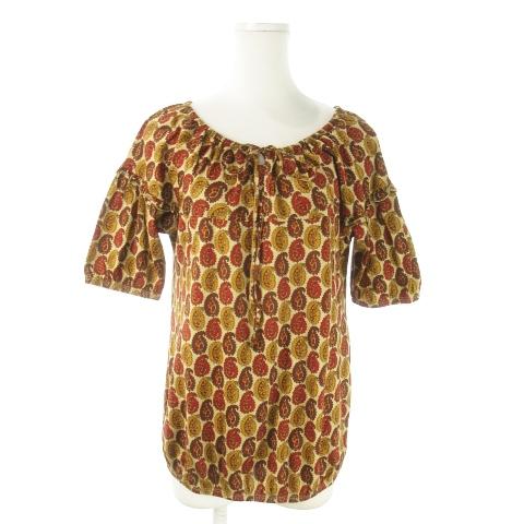 マックスマーラ ウィークエンドライン カットソー ラウンドネック 五分袖 ストレッチ リボン ギャザ...