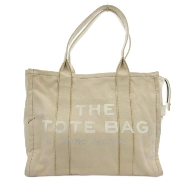 マークジェイコブス MARC JACOBS トートバッグ 手提げ 肩掛け キャンバス ロゴ ベージュ...