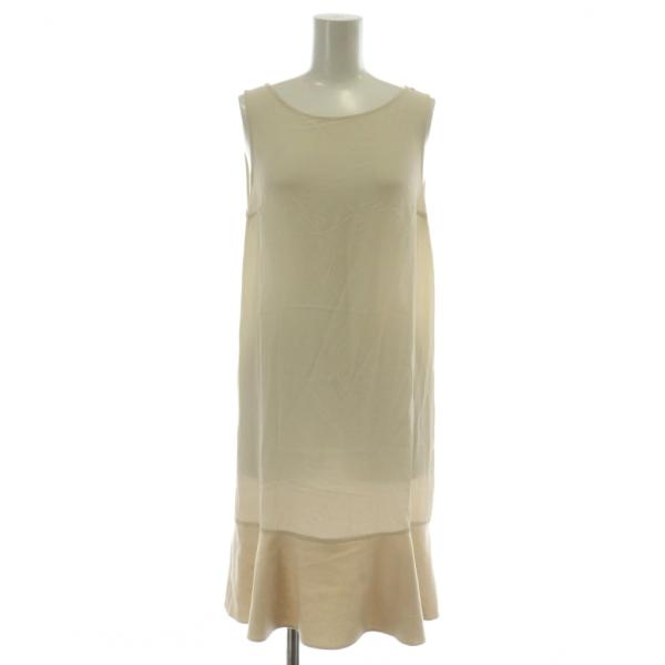 ブルネロクチネリ BRUNELLO CUCINELLI ワンピース ノースリーブ ひざ丈 切り替え ...