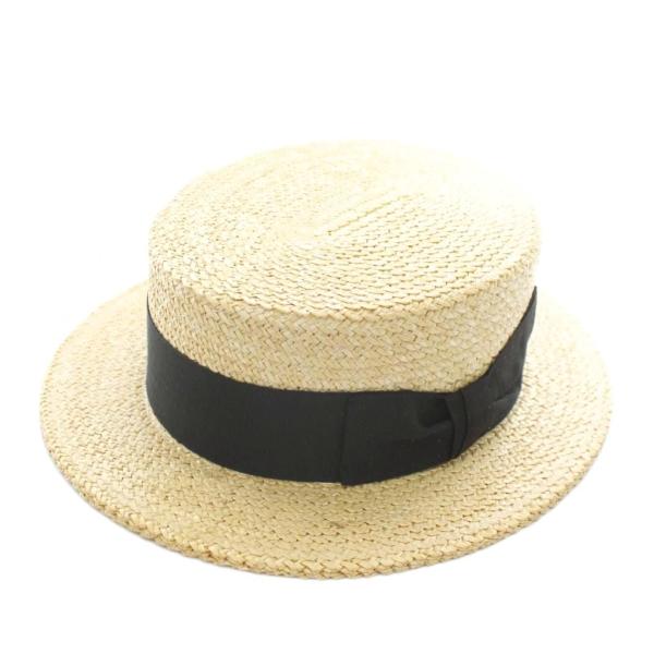 PONTE RIALTO VENICE イタリア製 ムギ100% カンカン帽 麦わら帽子 ハット リ...