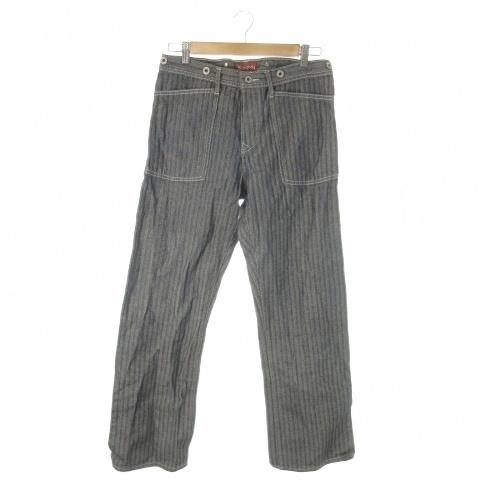 ストロングホールド STRONGHOLD ヒッコリーパンツ ストライプ 31 グレー /AO19 ■...