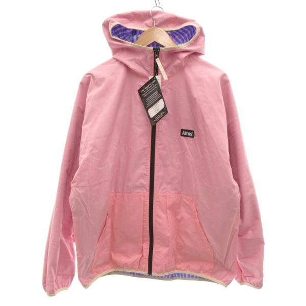 未使用品 アルタス ALTUS タグ付き リバーシブルジャケット ブルゾン フード チェック M ラ...