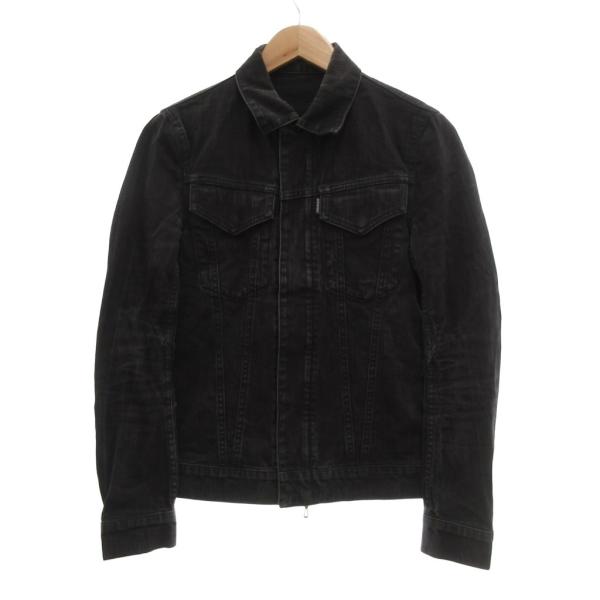 アタッチメント ATTACHMENT デニムジャケット Gジャン ジップアップ 1 黒 ブラック /...