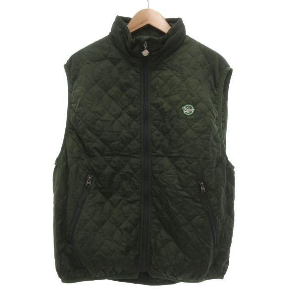 ケボズ keboz 中綿ベスト ジャケット ジップアップ キルティング M 緑 グリーン /JS ■...