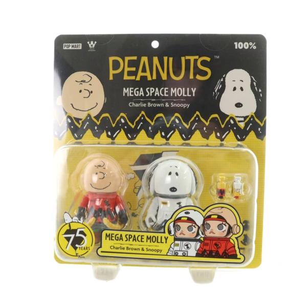 未使用品 POP MART MEGA SPACE MOLLY 100% Charlie Brown ...