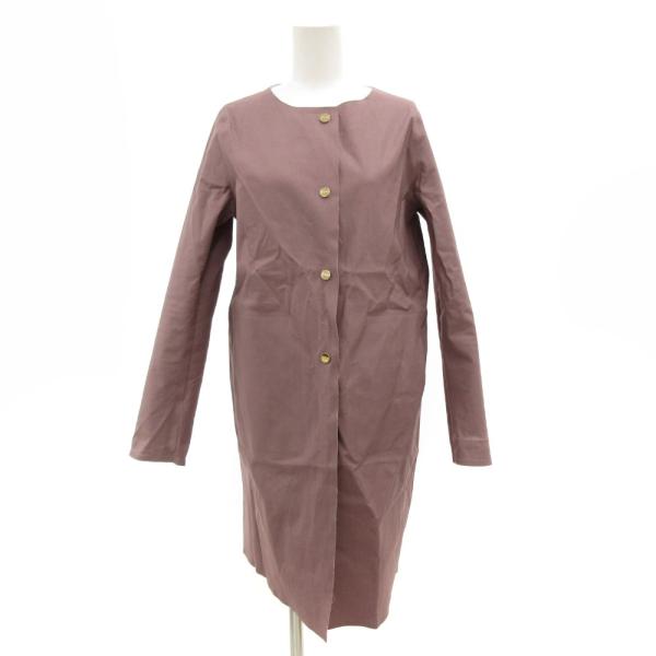 ヘルノ HERNO 20SS ユーフラテ ストレッチコットン ノーカラーコート リバーシブル 40 ...